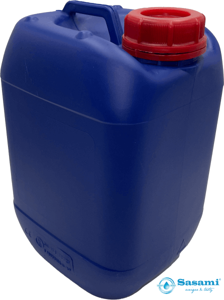 Kunststoff Kanister blau 5 Liter UN stapelbar mit Schraubverschluss DIN 51 rot